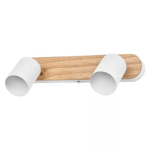 LED fali spotlámpa 2x GU10 fehér Wood fa Osram