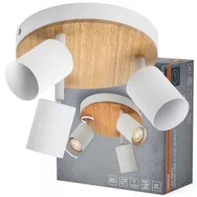 LED fali spotlámpa 3x GU10 fehér fa Line Osram