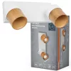 LED fali spotlámpa 2x GU10 fehér fa Wood Osram