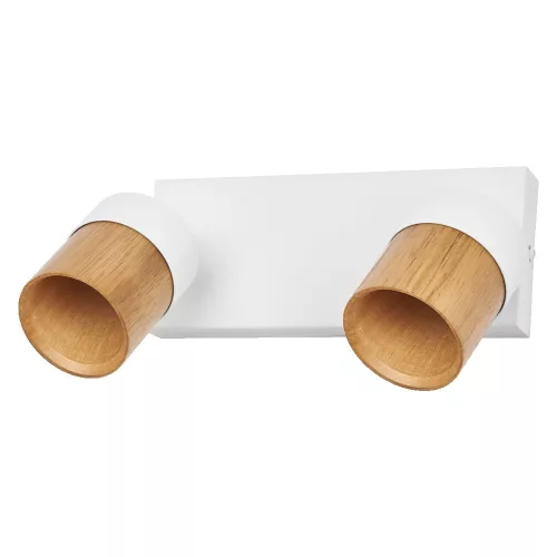 LED fali spotlámpa 2x GU10 fehér fa Wood Osram