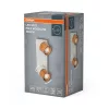 LED fali spotlámpa 2x GU10 fehér fa Wood Osram