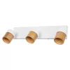 LED fali spotlámpa 3x GU10 fehér fa Wood Osram