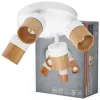 LED fali spotlámpa 4x GU10 fehér fa Wood Osram