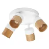 LED fali spotlámpa 4x GU10 fehér fa Wood Osram