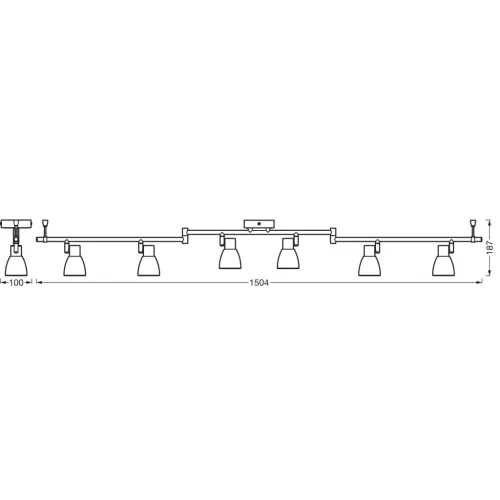 LED fali spotlámpa G9 nikkel króm Vase Osram