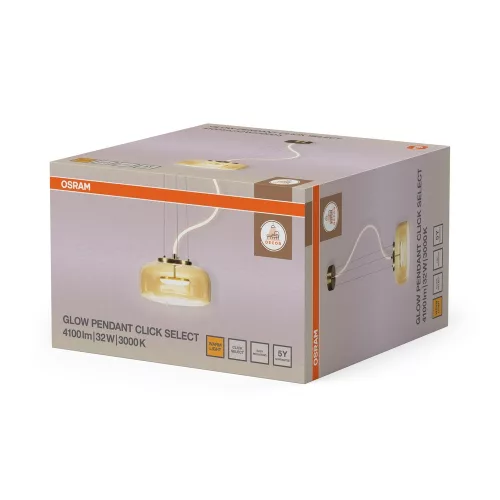 Függesztett mennyezeti lámpa 32W 2800lm 3000K meleg fehér arany Decor Osram