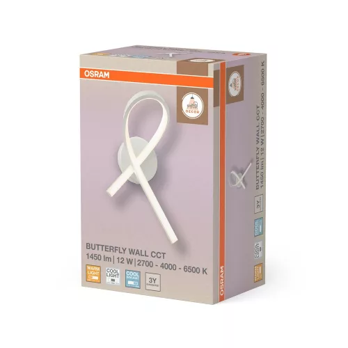 LED fali lámpa 12W 900lm 2700/4000/6000K CCT fehér Decor Osram