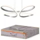 Függesztett mennyezeti lámpa 40W 2800lm 2700K meleg fehér ezüst Decor Osram