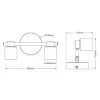 Felületre szerelhető állítható mennyezeti spot reflektor 2x GU10 fekete PRIMAL Osram