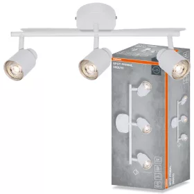   Felületre szerelhető állítható mennyezeti spot reflektor 3x GU10 fehér spot PRIMAL Osram