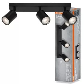 LED fali spotlámpa 3x GU10 fekete Elemental Osram
