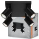 LED fali spotlámpa 4x GU10 fekete Elemental Osram