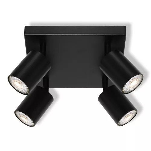 LED fali spotlámpa 4x GU10 fekete Elemental Osram