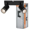 LED fali spotlámpa 2x GU10 fekete Pulse Osram