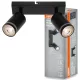 LED fali spotlámpa 2x GU10 fekete Pulse Osram