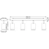 LED fali spotlámpa 4x GU10 fekete Pulse Osram