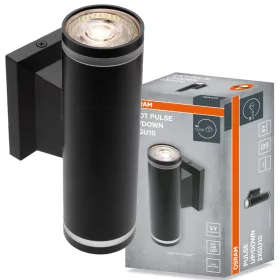 LED fali spotlámpa 2x GU10 fekete Pulse Osram