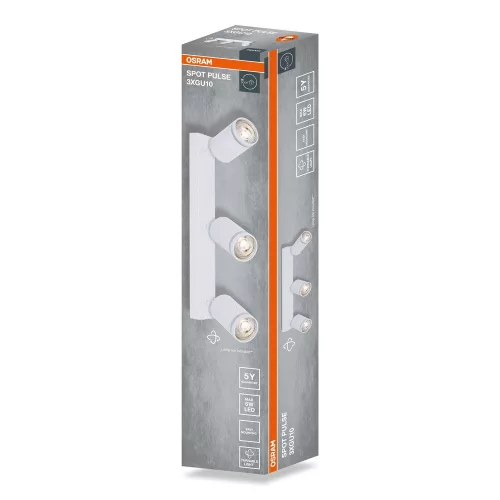 LED fali spotlámpa 3x GU10 fehér Pulse Osram