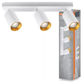   Felületre szerelhető állítható mennyezeti spot reflektor 3x GU10 fehér ETERNAL Osram