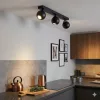 Felületre szerelhető állítható mennyezeti spot reflektor 3x GU10 fekete SPHERAL Osram