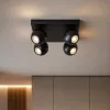 Felületre szerelhető állítható mennyezeti spot reflektor 4x GU10 fekete SPHERAL Osram