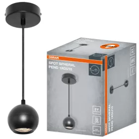   Függeszthető mennyezeti spot reflektor GU10 fekete SPHERAL Osram