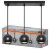 Függeszthető mennyezeti spot reflektor 3x GU10 fekete SPHERAL Osram