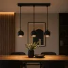 Függeszthető mennyezeti spot reflektor 3x GU10 fekete SPHERAL Osram