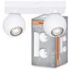 Felületre szerelhető állítható mennyezeti spot reflektor 2x GU10 fehér SPHERAL Osram