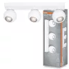 Felületre szerelhető állítható mennyezeti spot reflektor 3x GU10 fehér SPHERAL Osram