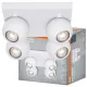 Felületre szerelhető állítható mennyezeti spot reflektor 4x GU10 fehér SPHERAL Osram