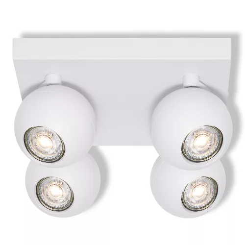 Felületre szerelhető állítható mennyezeti spot reflektor 4x GU10 fehér SPHERAL Osram