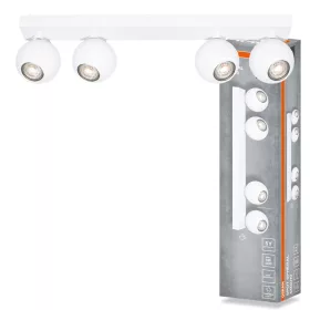   Felületre szerelhető állítható mennyezeti spot reflektor 4x GU10 fehér SPHERAL Osram