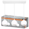 Függeszthető mennyezeti spot reflektor 3x GU10 fehér SPHERAL Osram
