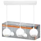Függeszthető mennyezeti spot reflektor 3x GU10 fehér SPHERAL Osram
