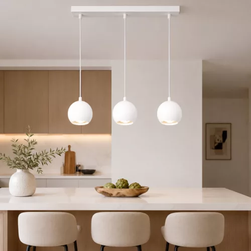 Függeszthető mennyezeti spot reflektor 3x GU10 fehér SPHERAL Osram