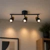 Felületre szerelhető állítható mennyezeti spot reflektor 3x GU10 fekete SECTORAL Osram