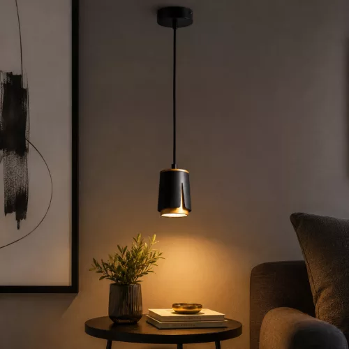 Függeszthető mennyezeti spot reflektor GU10 fekete COLLAR Osram
