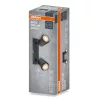 Felületre szerelhető állítható mennyezeti spot reflektor 2x GU10 fekete COLLAR Osram