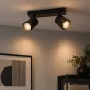 Felületre szerelhető állítható mennyezeti spot reflektor 2x GU10 fekete COLLAR Osram