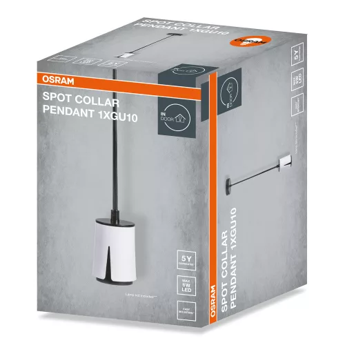 Függeszthető mennyezeti spot reflektor GU10 fehér COLLAR Osram