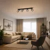 Felületre szerelhető állítható mennyezeti spot reflektor 4x GU10 fehér-fekete COLLAR Osram