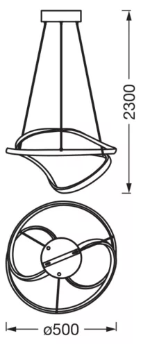Felületre szerelhető függőlámpa 40W 3100lm 2700-6000K CCT dimmelhető fehér Decor Osram