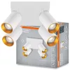 Felületre szerelhető állítható mennyezeti spot reflektor 4x GU10 fehér spot ETERNAL Osram