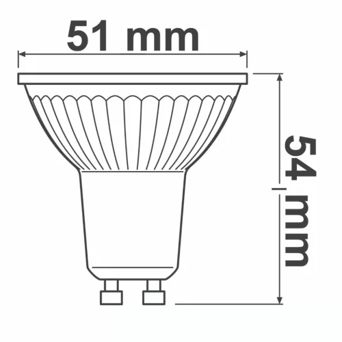 GU10 LED izzó 3.4W = 35W 230lm 3000K 36° CRI97 DIMMÁLHATÓ OSRAM Parathom