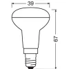 E14 R39 LED izzó 1,5W = 25W 110lm 2700K meleg OSRAM Parathom