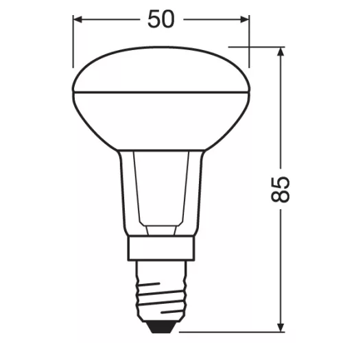 LED izzó E14 R50 1.5W = 10W 110lm 2700K 36° OSRAM Parathom