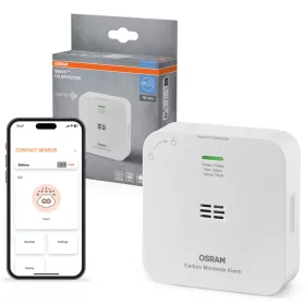   Osram Smart+ WiFi intelligens vezeték nélküli szén-monoxid-érzékelő fehér