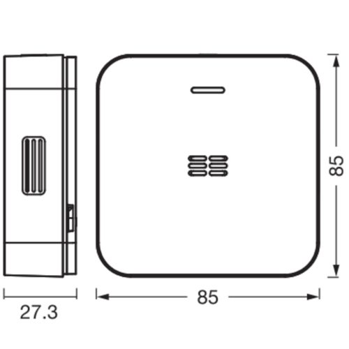 Osram Smart+ WiFi intelligens vezeték nélküli szén-monoxid-érzékelő fehér