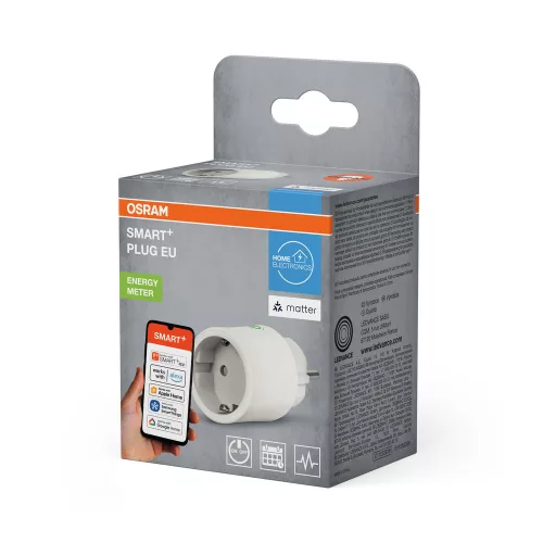 Okos konnektor fogyasztásmérő 2300W fehér Osram SMART+ WiFi Matter